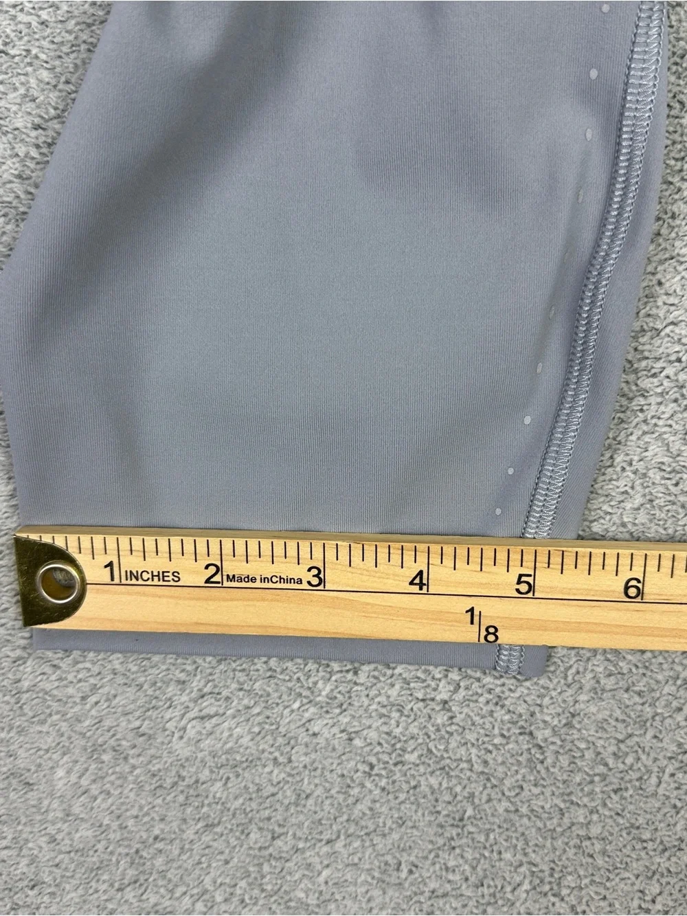 Lululemon Fast and Free High-Rise Crop 23” Tight Womens 12 Gray Nulux Reflective